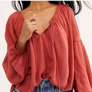 NWT FREE PEOPLE BANDA BLOUSE